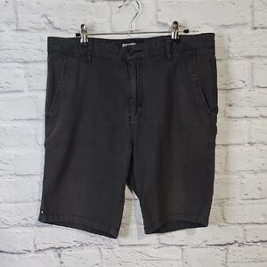 Micros Dark Gray Flat Front Shorts